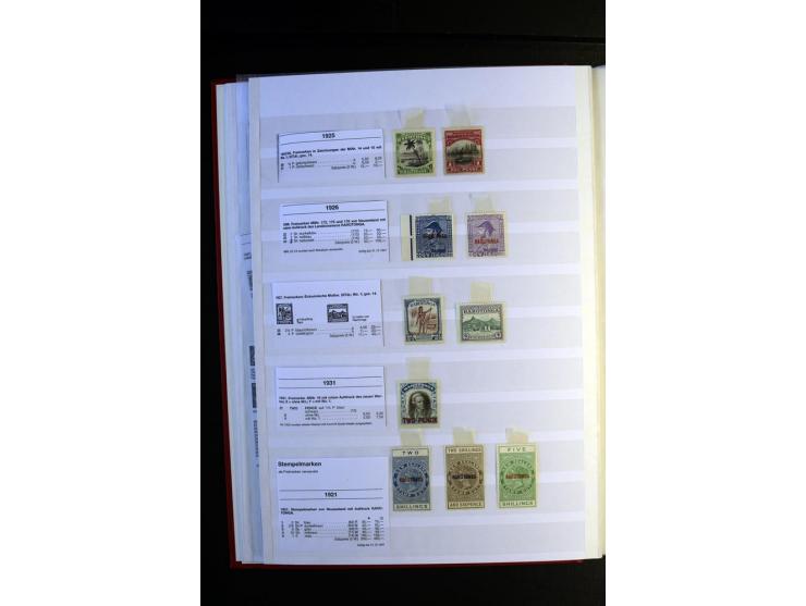 1855/1955, sehr schöne ungebrauchte und gestempelte Sammlung, dabei u.a. Cook-Inseln Mi.-Nr. 4 gestempelt, Fidschi Mi.-Nr. 3,