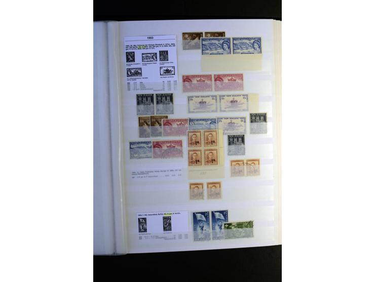 1855/1955, sehr schöne ungebrauchte und gestempelte Sammlung, dabei u.a. Cook-Inseln Mi.-Nr. 4 gestempelt, Fidschi Mi.-Nr. 3,