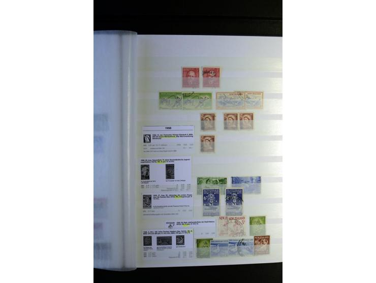 1855/1955, sehr schöne ungebrauchte und gestempelte Sammlung, dabei u.a. Cook-Inseln Mi.-Nr. 4 gestempelt, Fidschi Mi.-Nr. 3,