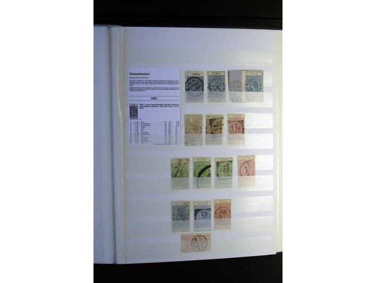 1855/1955, sehr schöne ungebrauchte und gestempelte Sammlung, dabei u.a. Cook-Inseln Mi.-Nr. 4 gestempelt, Fidschi Mi.-Nr. 3,