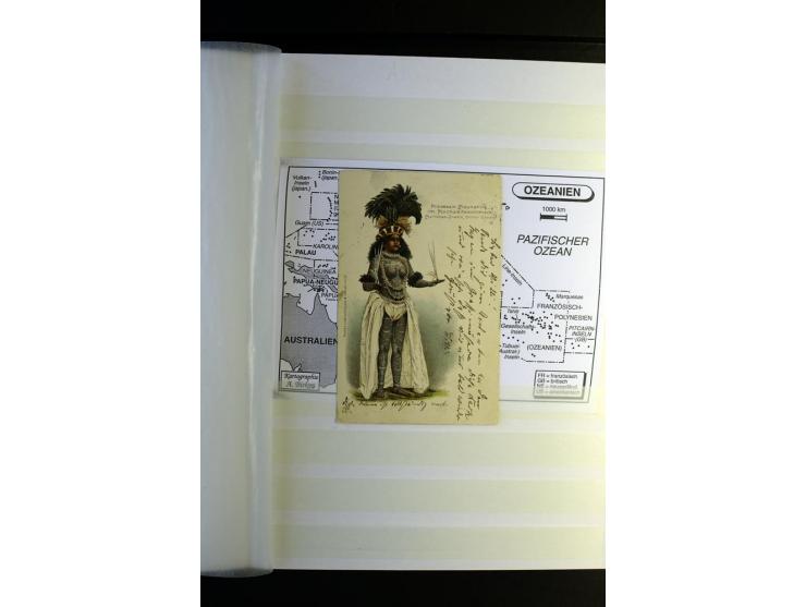 1855/1955, sehr schöne ungebrauchte und gestempelte Sammlung, dabei u.a. Cook-Inseln Mi.-Nr. 4 gestempelt, Fidschi Mi.-Nr. 3,
