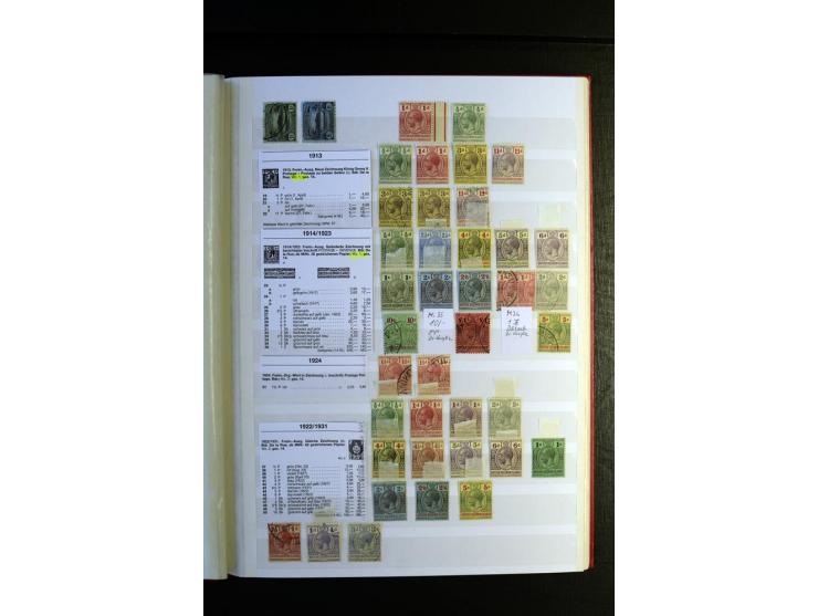 1855/1955, sehr schöne ungebrauchte und gestempelte Sammlung, dabei u.a. Cook-Inseln Mi.-Nr. 4 gestempelt, Fidschi Mi.-Nr. 3,