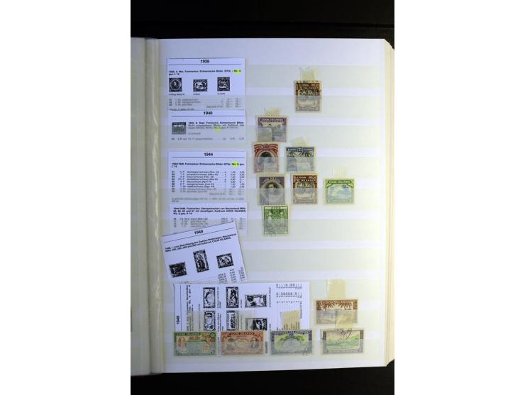 1855/1955, sehr schöne ungebrauchte und gestempelte Sammlung, dabei u.a. Cook-Inseln Mi.-Nr. 4 gestempelt, Fidschi Mi.-Nr. 3,