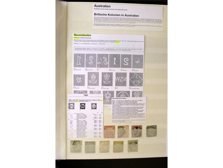 1850/1950 (ca.), ganz überwiegend gestempelter Sammlungsbestand in 2 Steckalben; einige tausend Werte mit vielen besseren, te