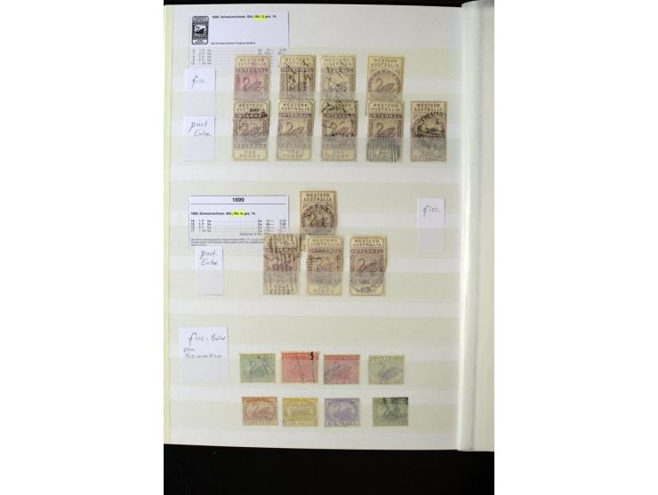 1850/1950 (ca.), ganz überwiegend gestempelter Sammlungsbestand in 2 Steckalben; einige tausend Werte mit vielen besseren, te