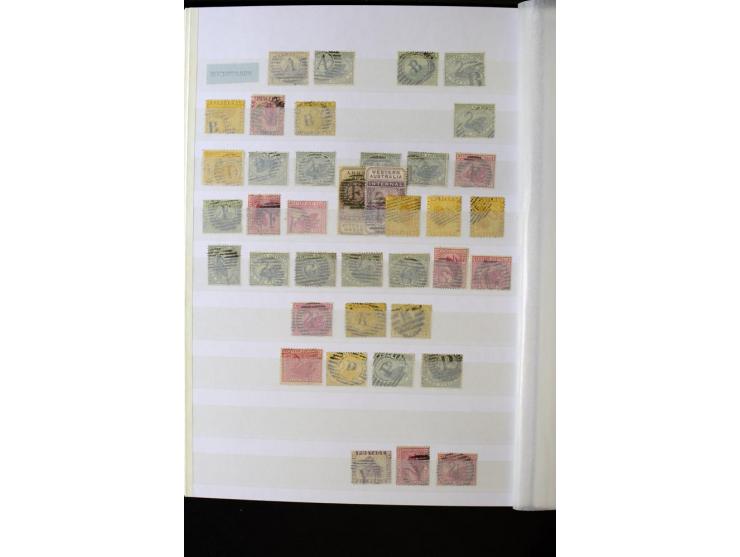 1850/1950 (ca.), ganz überwiegend gestempelter Sammlungsbestand in 2 Steckalben; einige tausend Werte mit vielen besseren, te