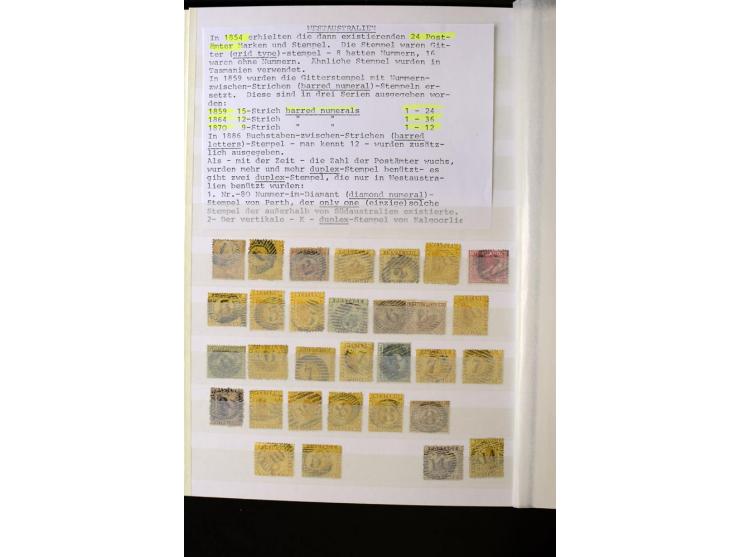 1850/1950 (ca.), ganz überwiegend gestempelter Sammlungsbestand in 2 Steckalben; einige tausend Werte mit vielen besseren, te