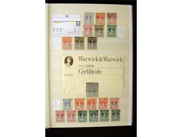 1850/1950 (ca.), ganz überwiegend gestempelter Sammlungsbestand in 2 Steckalben; einige tausend Werte mit vielen besseren, te