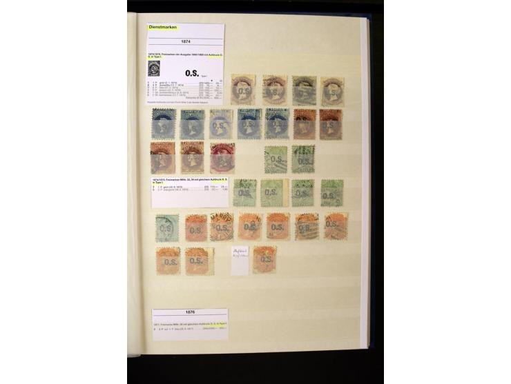 1850/1950 (ca.), ganz überwiegend gestempelter Sammlungsbestand in 2 Steckalben; einige tausend Werte mit vielen besseren, te