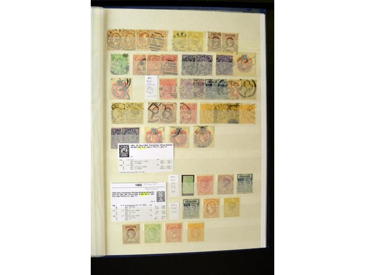 1850/1950 (ca.), ganz überwiegend gestempelter Sammlungsbestand in 2 Steckalben; einige tausend Werte mit vielen besseren, te