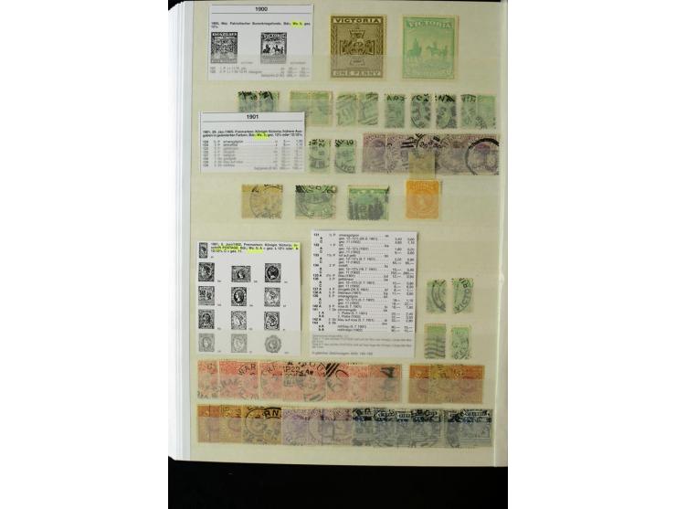 1850/1950 (ca.), ganz überwiegend gestempelter Sammlungsbestand in 2 Steckalben; einige tausend Werte mit vielen besseren, te