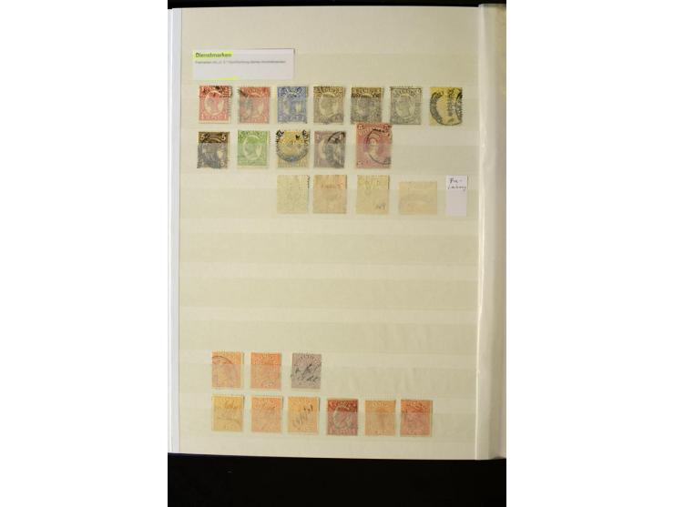 1850/1950 (ca.), ganz überwiegend gestempelter Sammlungsbestand in 2 Steckalben; einige tausend Werte mit vielen besseren, te
