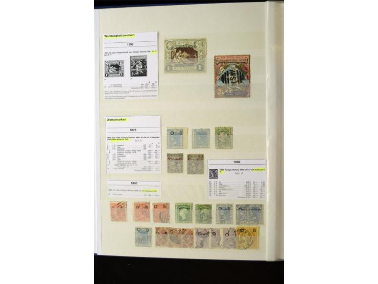 1850/1950 (ca.), ganz überwiegend gestempelter Sammlungsbestand in 2 Steckalben; einige tausend Werte mit vielen besseren, te