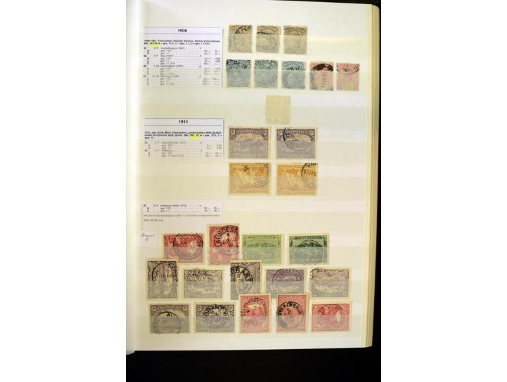 1850/1950 (ca.), ganz überwiegend gestempelter Sammlungsbestand in 2 Steckalben; einige tausend Werte mit vielen besseren, te