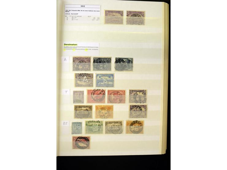 1850/1950 (ca.), ganz überwiegend gestempelter Sammlungsbestand in 2 Steckalben; einige tausend Werte mit vielen besseren, te