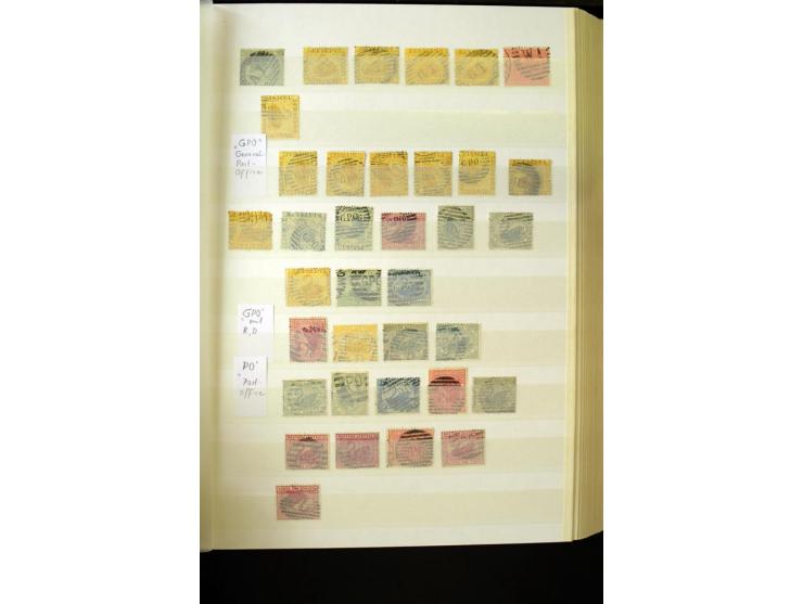 1850/1950 (ca.), ganz überwiegend gestempelter Sammlungsbestand in 2 Steckalben; einige tausend Werte mit vielen besseren, te