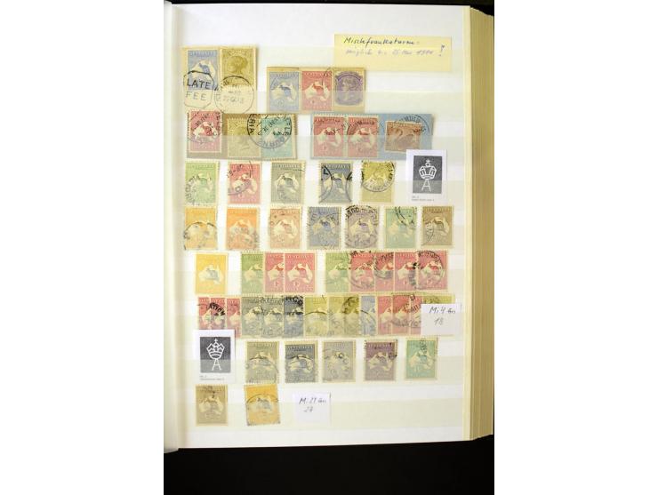 1850/1950 (ca.), ganz überwiegend gestempelter Sammlungsbestand in 2 Steckalben; einige tausend Werte mit vielen besseren, te