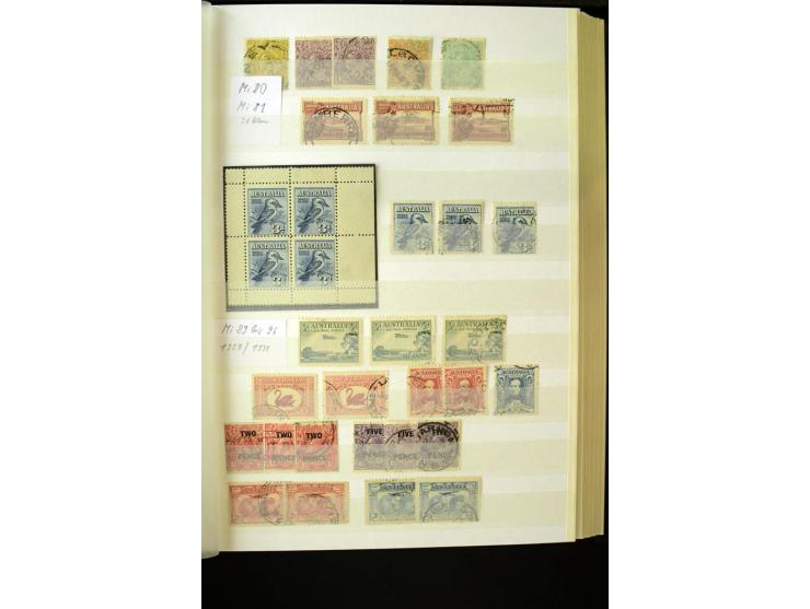 1850/1950 (ca.), ganz überwiegend gestempelter Sammlungsbestand in 2 Steckalben; einige tausend Werte mit vielen besseren, te