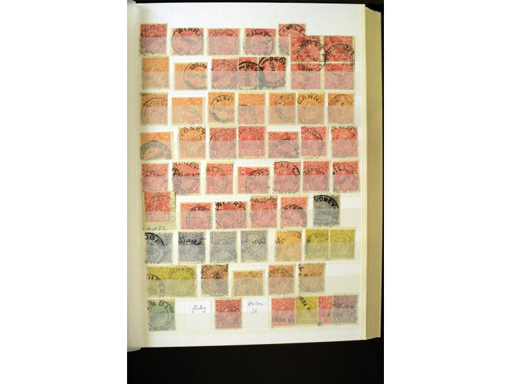1850/1950 (ca.), ganz überwiegend gestempelter Sammlungsbestand in 2 Steckalben; einige tausend Werte mit vielen besseren, te