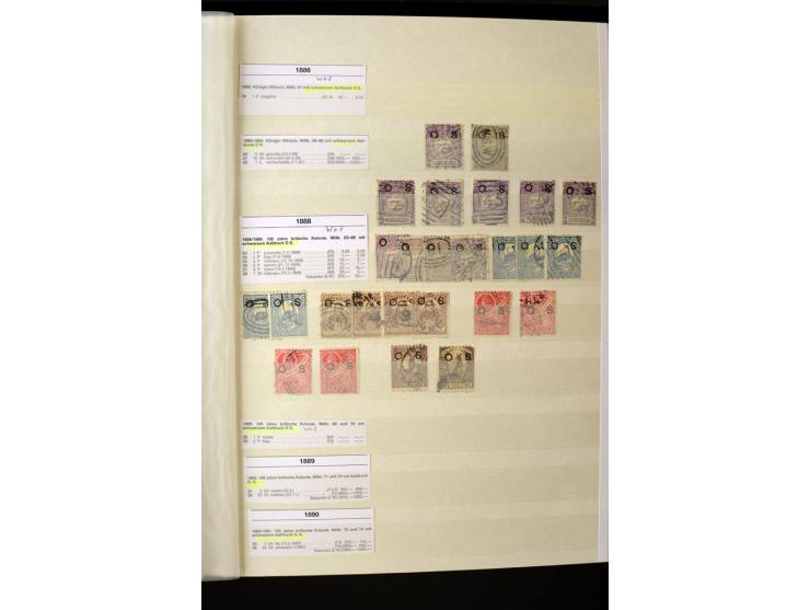 1850/1950 (ca.), ganz überwiegend gestempelter Sammlungsbestand in 2 Steckalben; einige tausend Werte mit vielen besseren, te