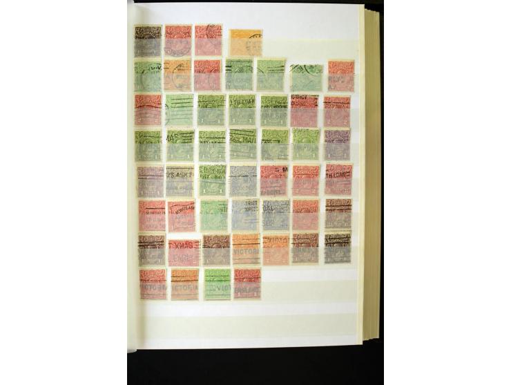 1850/1950 (ca.), ganz überwiegend gestempelter Sammlungsbestand in 2 Steckalben; einige tausend Werte mit vielen besseren, te