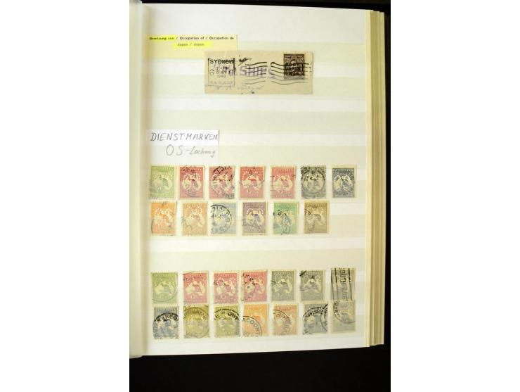 1850/1950 (ca.), ganz überwiegend gestempelter Sammlungsbestand in 2 Steckalben; einige tausend Werte mit vielen besseren, te