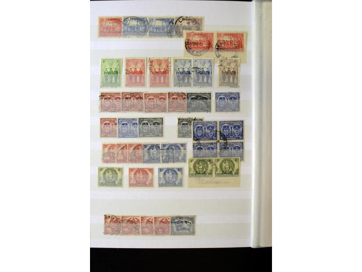 1850/1950 (ca.), ganz überwiegend gestempelter Sammlungsbestand in 2 Steckalben; einige tausend Werte mit vielen besseren, te