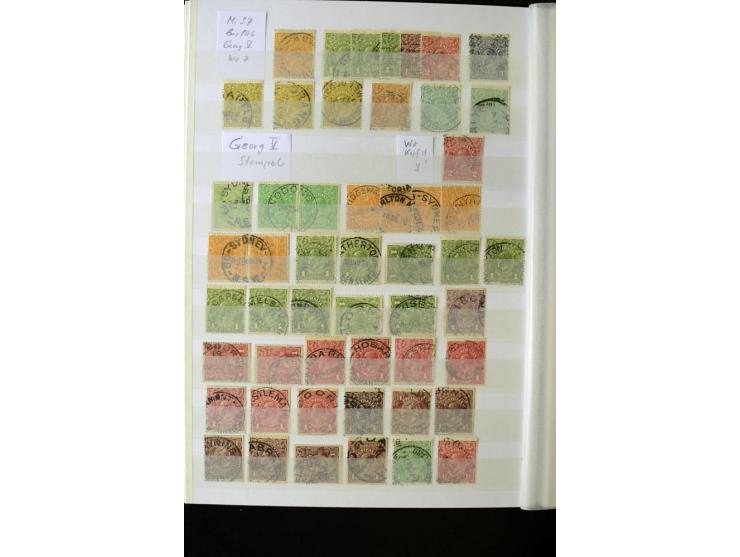 1850/1950 (ca.), ganz überwiegend gestempelter Sammlungsbestand in 2 Steckalben; einige tausend Werte mit vielen besseren, te