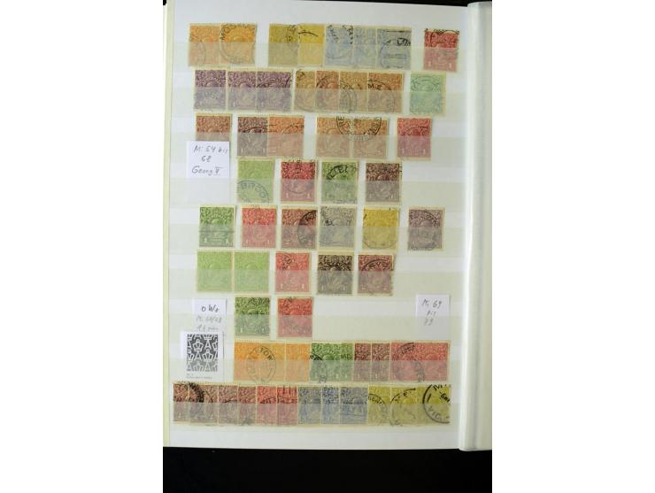 1850/1950 (ca.), ganz überwiegend gestempelter Sammlungsbestand in 2 Steckalben; einige tausend Werte mit vielen besseren, te