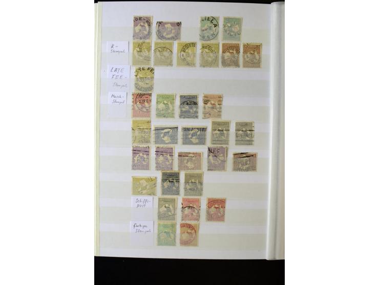 1850/1950 (ca.), ganz überwiegend gestempelter Sammlungsbestand in 2 Steckalben; einige tausend Werte mit vielen besseren, te
