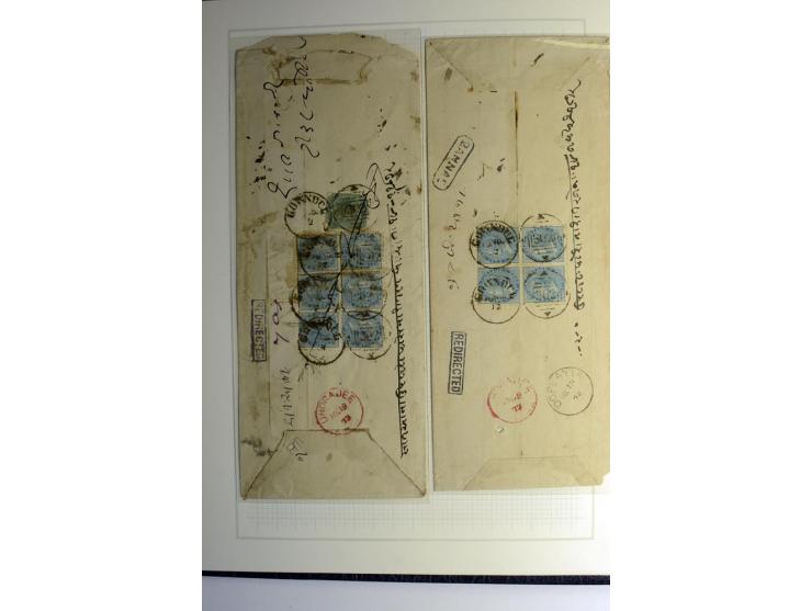 1854/1944, gestempelte (ganz wenig ungebrauchte) Sammlung mit einer Reihe von teils interessanten Briefen und Ganzsachen; dab