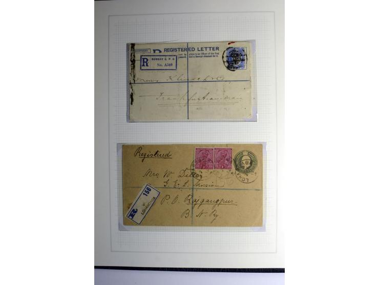 1854/1944, gestempelte (ganz wenig ungebrauchte) Sammlung mit einer Reihe von teils interessanten Briefen und Ganzsachen; dab