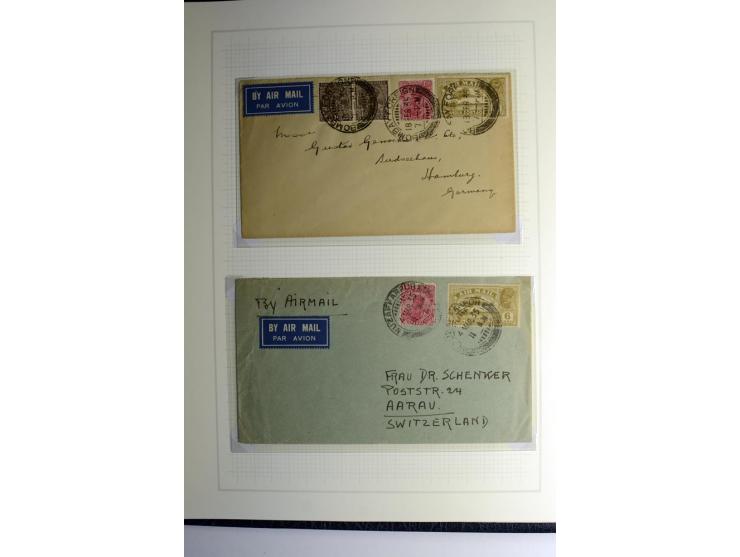 1854/1944, gestempelte (ganz wenig ungebrauchte) Sammlung mit einer Reihe von teils interessanten Briefen und Ganzsachen; dab