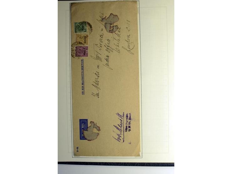 1854/1944, gestempelte (ganz wenig ungebrauchte) Sammlung mit einer Reihe von teils interessanten Briefen und Ganzsachen; dab