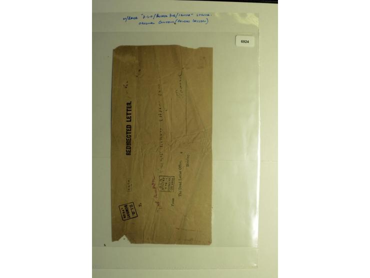 1854/1944, gestempelte (ganz wenig ungebrauchte) Sammlung mit einer Reihe von teils interessanten Briefen und Ganzsachen; dab