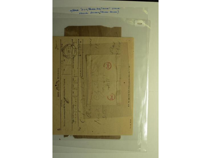 1854/1944, gestempelte (ganz wenig ungebrauchte) Sammlung mit einer Reihe von teils interessanten Briefen und Ganzsachen; dab