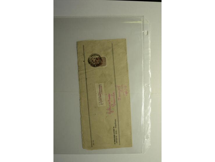 1854/1944, gestempelte (ganz wenig ungebrauchte) Sammlung mit einer Reihe von teils interessanten Briefen und Ganzsachen; dab