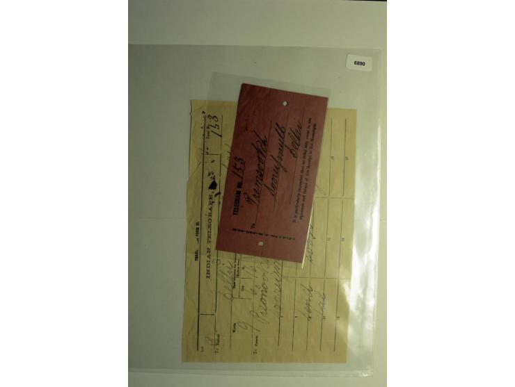 1854/1944, gestempelte (ganz wenig ungebrauchte) Sammlung mit einer Reihe von teils interessanten Briefen und Ganzsachen; dab