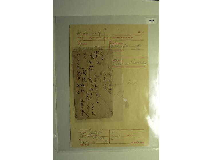 1854/1944, gestempelte (ganz wenig ungebrauchte) Sammlung mit einer Reihe von teils interessanten Briefen und Ganzsachen; dab