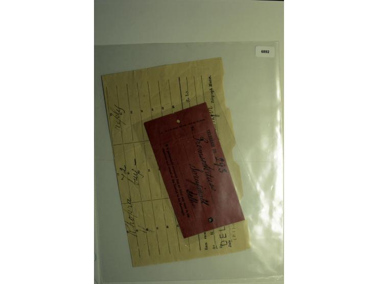 1854/1944, gestempelte (ganz wenig ungebrauchte) Sammlung mit einer Reihe von teils interessanten Briefen und Ganzsachen; dab