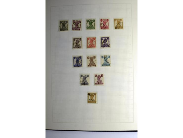 1854/1944, gestempelte (ganz wenig ungebrauchte) Sammlung mit einer Reihe von teils interessanten Briefen und Ganzsachen; dab