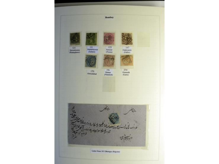 1823/80 (ca.), Stempelsammlung auf rd. 70 Briefen und zahlreichen Marken und Briefstücken, dabei viele interessante Stücke, E