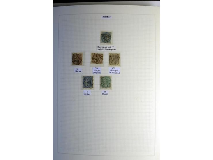 1823/80 (ca.), Stempelsammlung auf rd. 70 Briefen und zahlreichen Marken und Briefstücken, dabei viele interessante Stücke, E