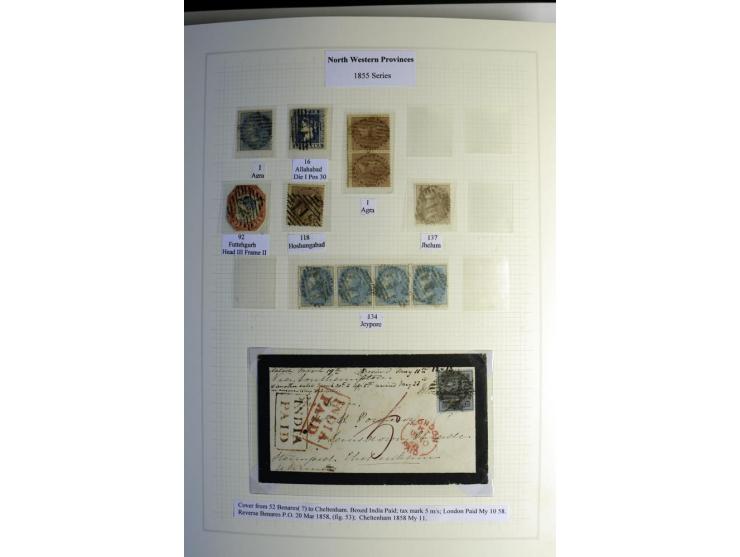 1823/80 (ca.), Stempelsammlung auf rd. 70 Briefen und zahlreichen Marken und Briefstücken, dabei viele interessante Stücke, E