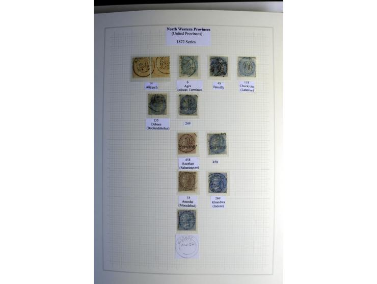 1823/80 (ca.), Stempelsammlung auf rd. 70 Briefen und zahlreichen Marken und Briefstücken, dabei viele interessante Stücke, E