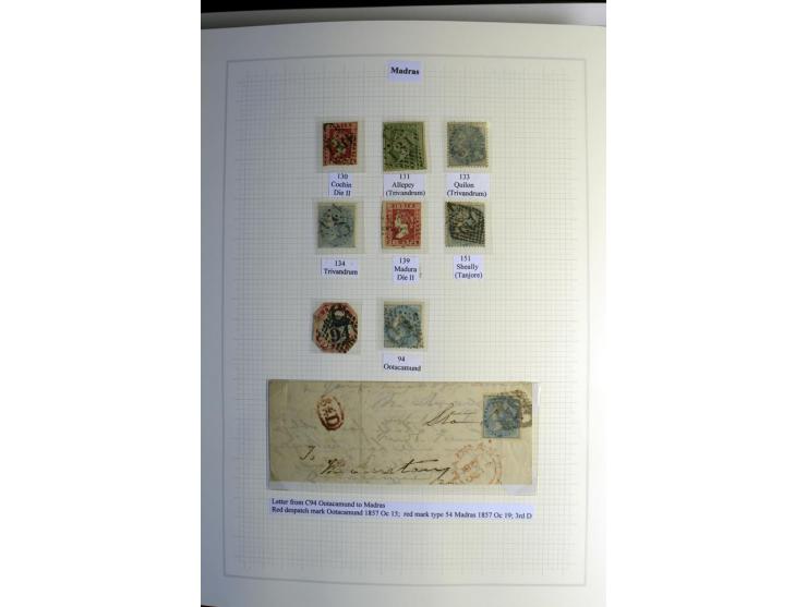 1823/80 (ca.), Stempelsammlung auf rd. 70 Briefen und zahlreichen Marken und Briefstücken, dabei viele interessante Stücke, E
