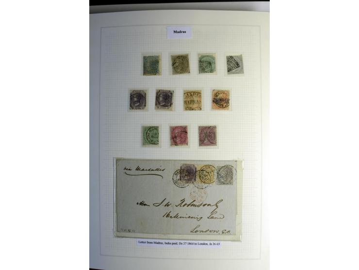 1823/80 (ca.), Stempelsammlung auf rd. 70 Briefen und zahlreichen Marken und Briefstücken, dabei viele interessante Stücke, E