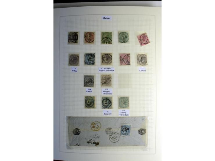 1823/80 (ca.), Stempelsammlung auf rd. 70 Briefen und zahlreichen Marken und Briefstücken, dabei viele interessante Stücke, E