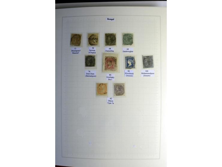 1823/80 (ca.), Stempelsammlung auf rd. 70 Briefen und zahlreichen Marken und Briefstücken, dabei viele interessante Stücke, E