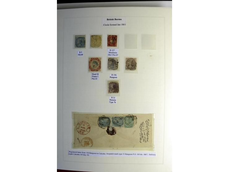 1823/80 (ca.), Stempelsammlung auf rd. 70 Briefen und zahlreichen Marken und Briefstücken, dabei viele interessante Stücke, E
